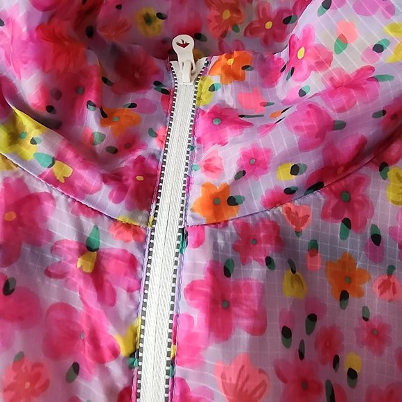 Kate Spade MARKER FLORAL WINDBREAKER sz L - Picture 5 of 12